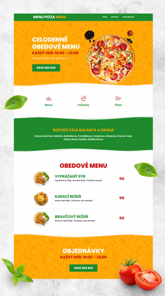 Referencia menu pizza Mima Galanta